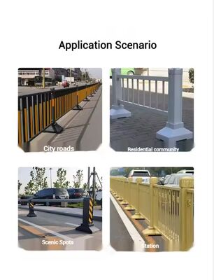 Grey Iron Base with Customized Color and Custom Dimensions for Parking Garage Guard Rails